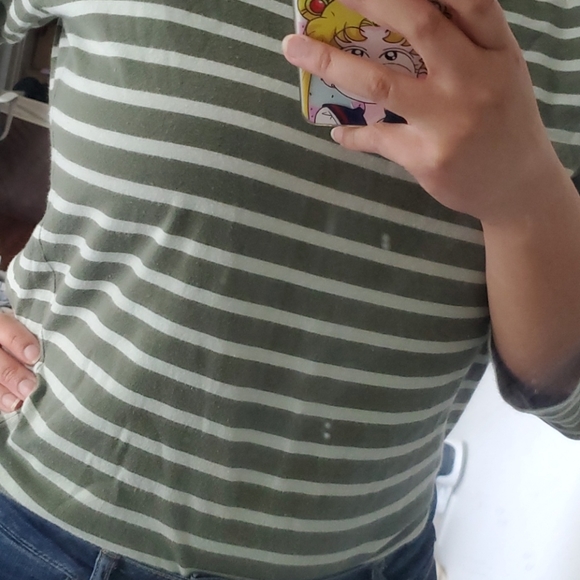 Saint-James Green striped long sleeves - Picture 6 of 6